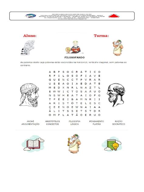 Atividades De Filosofia Para Imprimir - Atividades de Filosfia para Imprimir | PDF