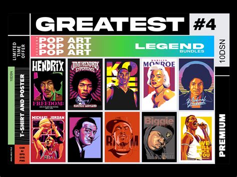 Greatest Pop Art Designs 4 Legend By Warrockdesigns On Dribbble