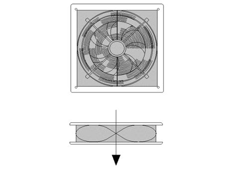 wall mounted fan  autocad  cad   kb bibliocad