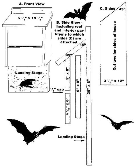 Instructions for building a bat house. | Bat house plans, Build a bat
