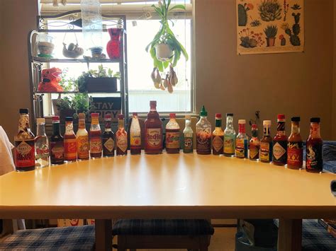 I Attempted To Rank My Sauces From Least Hot To Hottest I Live Near The Tabasco Factory If You