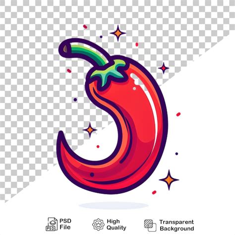 A Red Hot Chili Pepper Illustration On Transparent Background Premium AI Generated PSD