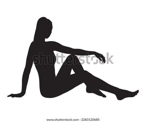 Sexy Woman Bikini Model Sitting Side Stock Vector Royalty Free Shutterstock