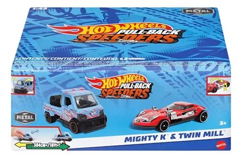 Hot Wheels Pull Back Speeders Mighty K E Twin Mill Colorido Mercadolivre
