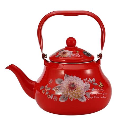 Best red enamel tea kettle - 4U Life