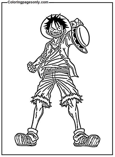 Dibujo De Luffy De One Piece Para Colorear Dibujos Para Colorear