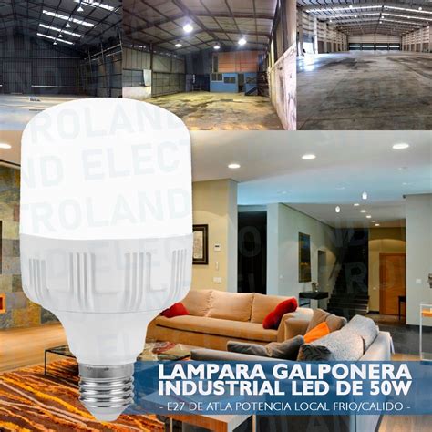 Lampara Galponera Industrial Led W E Led Atla Potencia Electro Land