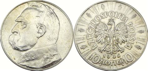 Polen 10 Zlotych 1935 Józef Piłsudski Vorzuglich MA Shops