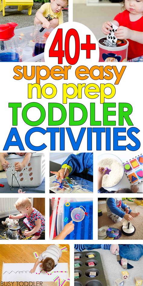 40+ Super Easy Toddler Activities - Busy Toddler