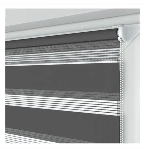 ᐉ Рулонная штора день-ночь DN 210 открытого типа 44х140 см Темно-серый ...