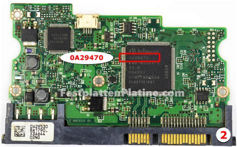 Platine für Festplatte 3,5" SATA 250GB Hitachi HDT725025VLA380, PCB ...