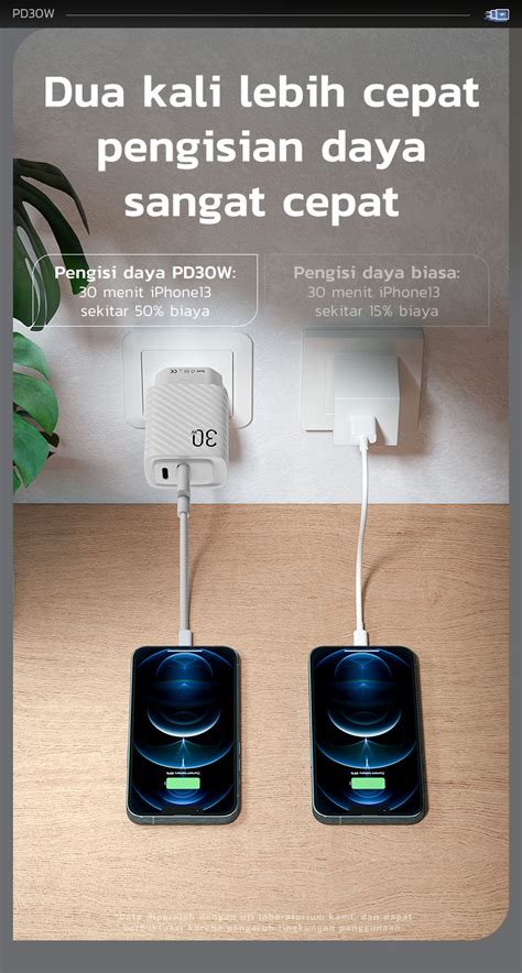 Jual HOT KIVEE Charger Type C Fast Charging 30w Kabel Data Type C Set KV AC107 Quick 4 0