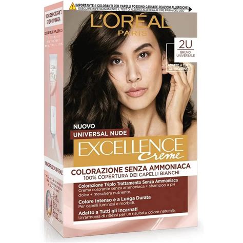 L Oreal Paris Excellence Universal Nude Colorazione Permanente N 2u Bruno Universale