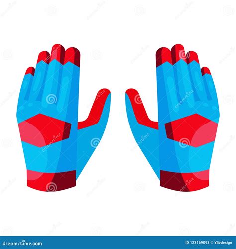 Gloves Of The Goalkeeper Icon Cartoon Style Stock Illustration