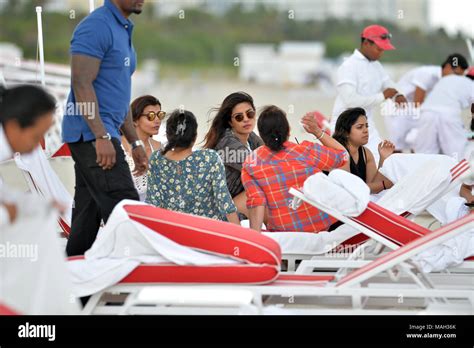 Miami Beach Fl May 14 Priyanka Chopra On Miami Beach On Mothers