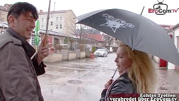Normale deutsche auf der Straße zum Sex Film überredet XVIDEOS