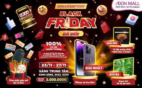 Welcome Super Hot Deal Black Friday At AEON MALL Tan Phu Celadon AEONMALL Vietnam