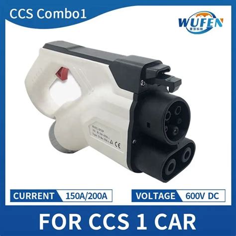 Electric Vehicle Charging Plug Dc Charging Gun Iec 62196 Ccs Combo 1 150a 200a Adapter Connector