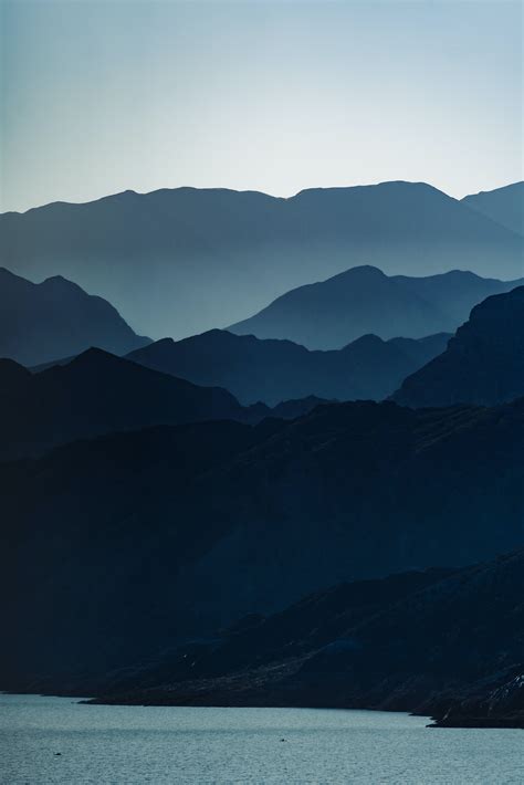 Silhouette of Mountains during Daytime · Free Stock Photo