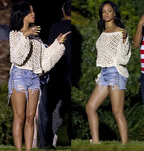 Rhianna On Set Her New Film End Of The World”