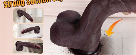 Sex Toys Big Realistic Dildo Sex Toys 10 8 Silicone Brown Dildos Curved Giant Dual Layer