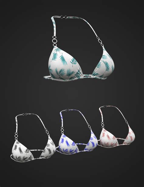 X Fashion Rings Bikini Top For Genesis 8 And 8 1 Females Daz 3D