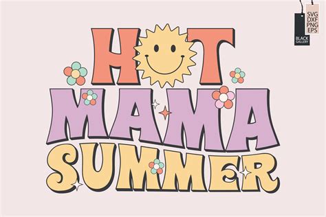 Hot Mama Summer Retro Summer PNG Graphic By Black Gallery Art Studio Creative Fabrica