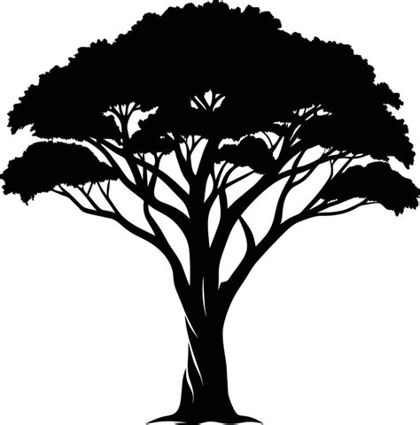 A Illustration Of African Tree Silhouette 45362377 Vector Art At Vecteezy