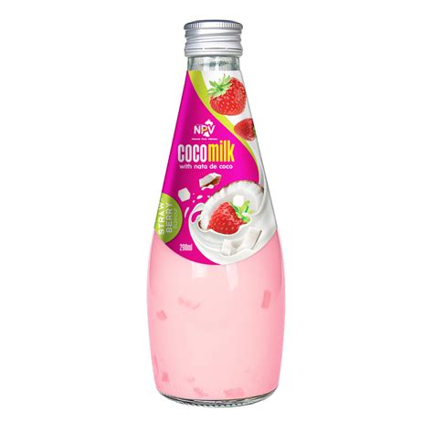 OEM ODM COCONUT MILK DRINK WITH ORIGINAL FLAVOR 290ML GLASS BOTTLE LOW