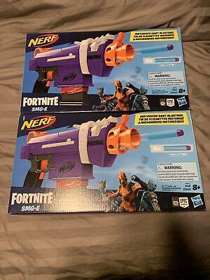 2 NEW Nerf Fortnite SMG E Motorized Dart Blasters 6 Dart Clip Nerf