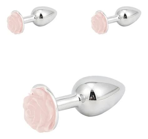 Kit Plug Anal Dilatador Acero Inoxidable Color Rosa Mercadolibre