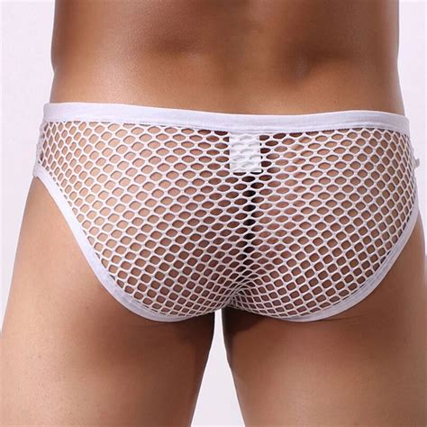 Hommes Maille Slip Bikini Sexy Voir Transparent De Bain Sous V Tement F Te Eur Picclick It