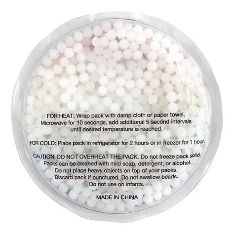 Custom Rainbow Gel Beads Hot Cold Pack Circle Logo Cooling Packs