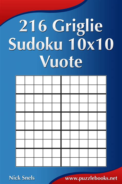 216 Griglie Sudoku 10x10 Vuote