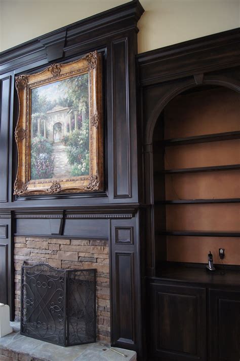 Bookcases Around Fireplace