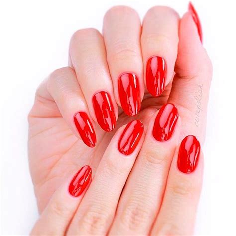 Terrific Nude Nail Design Ideas You Can T Pass By Red Nails Red Acrylic Nails Red Nail