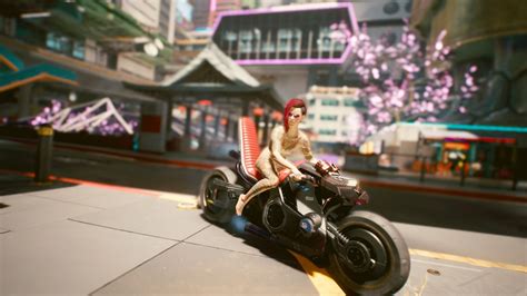 Glitch Made My V Naked Every Time She Got On Her Motorcycle All Except For The Sunglasses R
