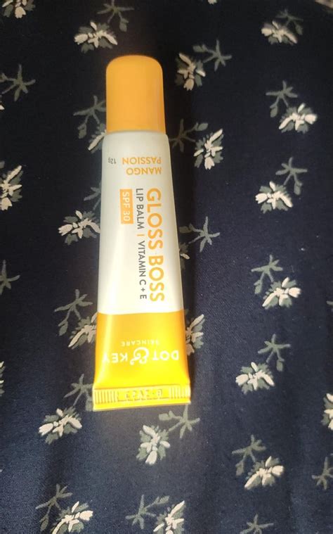 Dot Key Mango Passion Fruit Nude Lip Balm For Moisturized Lips Avocado Oil SPF 30 For