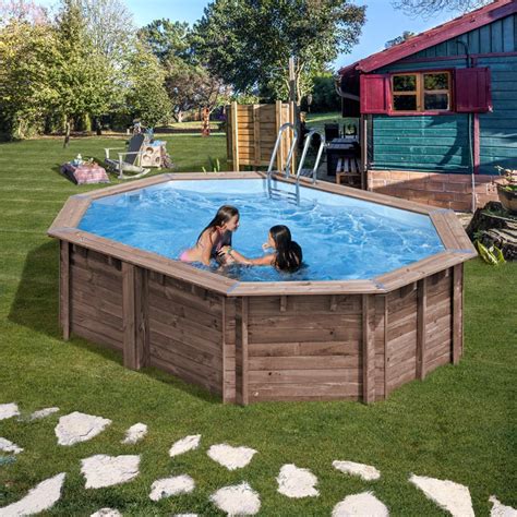 Piscina De Madera Oval Gre Sunbay Con Depuradora De Arena Brycus