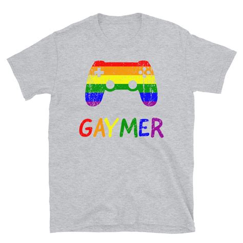 Gaymer Shirt Gay Pride LGBTQ Shirt Gaming Merch Gaming Tees LGBTQ Shirts Pride Month
