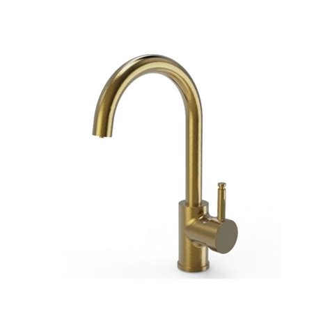 Ellsi In Single Lever Hot Water Kitchen Sink Mixer Brushed Gold