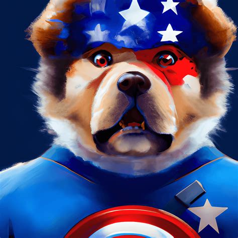 Captain America Chow Chow Dog Rmadewithcfspark
