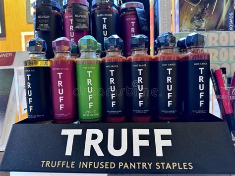 TRUFF Hot And Hotter Sauce Bottles In Different Flavors Editorial Photography Image Of