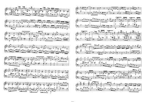 Ноты Токкаты ре-минор (И.С. Бах)