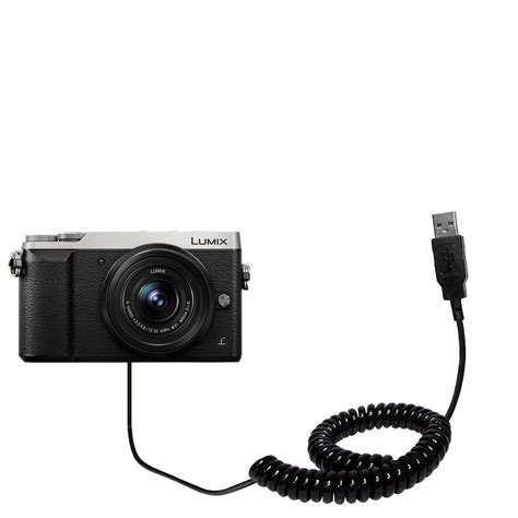 Coiled Power Hot Sync USB Cable Suitable For The Panasonic LUMIX GX With Both Data And Charge