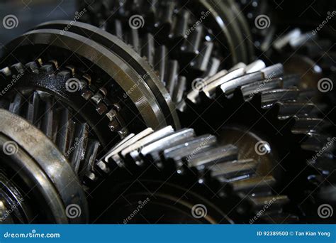 Closeup On Gears Of Auto Transmission Gearbox Series 2 Stock Photo
