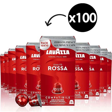 Lavazza Qualita Rossa Coffee Capsule Box 100 Winc