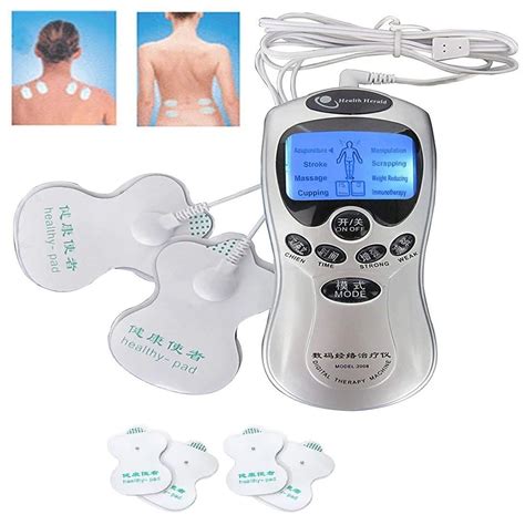 Tens Acupuncture Digital Therapy Machine With Four Pads