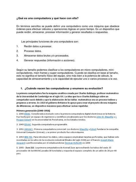 Fundamentos de Computacion | PDF | Hardware de la computadora ...