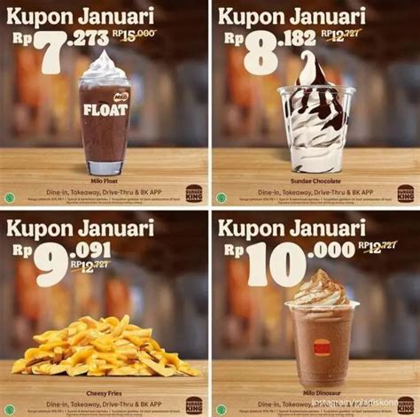 Promo Burger King Edisi Januari 2023 Pakai Kupon Januari Dapat Diskon